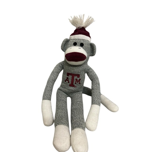 Sock Monkey Plush‎ Toy 22" Stuffed Animal Texas A&M Aggies - Picture 1 of 10